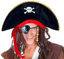 כובע פיראט ירח מבוגרים