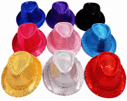 כובע גנגסטר פאייטים מיקס צבעים