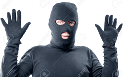 כובע גרב גנבים שחור 35 ס"מ עם קולב תלייה