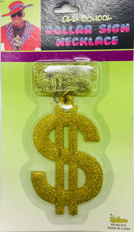 שרשרת דולר גדולה זהב