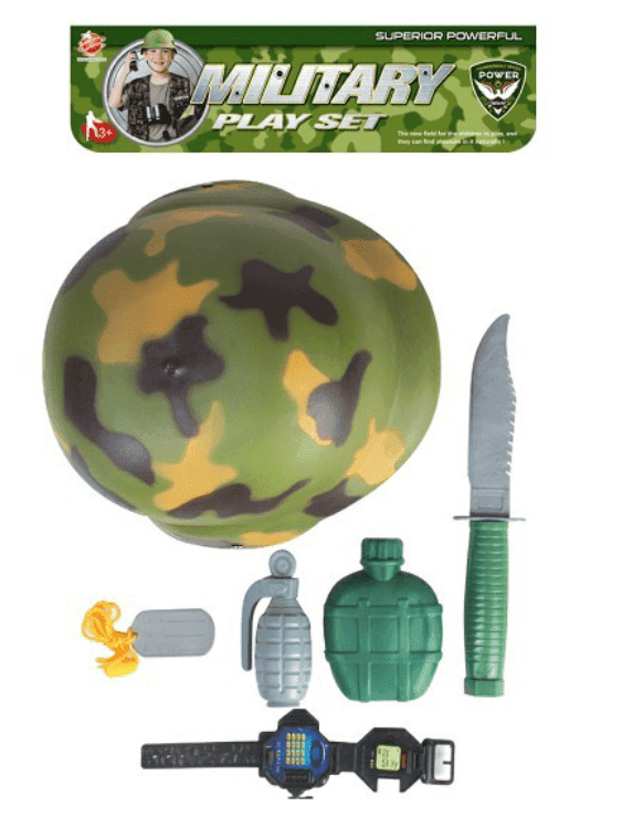 סט חייל צבאי עם אביזרים