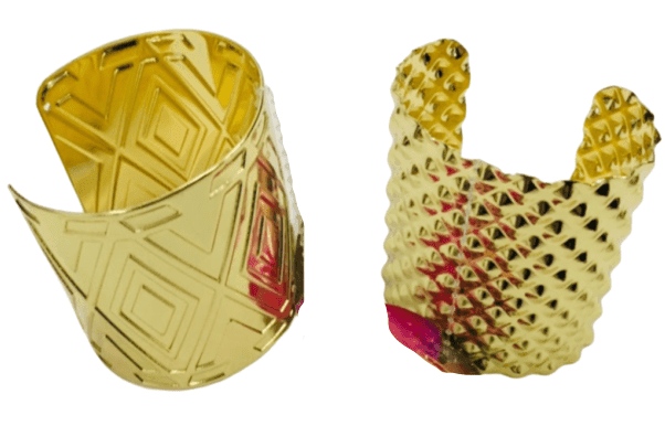 צמיד מתכת צבע זהב 2 דגמים