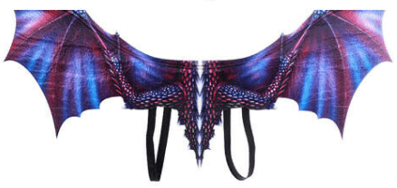 כנפיים דרקון עטלף סגול