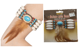 צמיד אינדיאני עם סרט פרווה