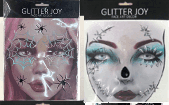 מדבקות אבנים מעוצבות לפנים