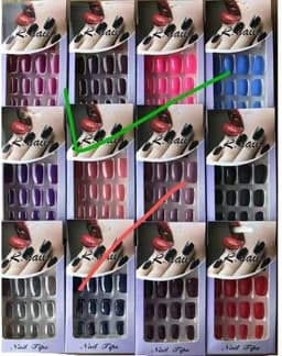 ציפורניים מטאלי חלק 12 יחידות