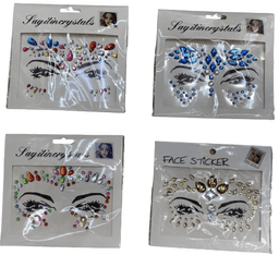 מדבקות אבנים לפנים