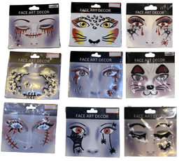 מדבקות קעקועים לפנים