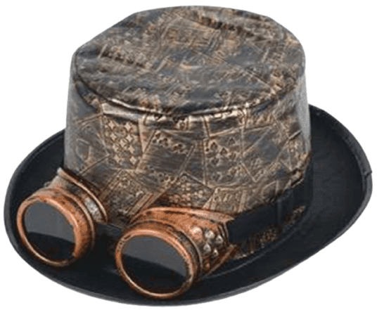 כובע מידברן קלפים עם משקפיים