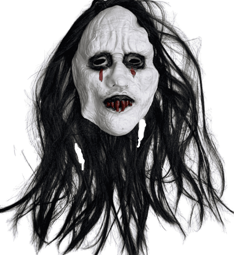 מסכה ערפד עם שיער לאטקס מיקס 3 דגמים