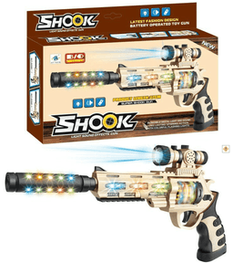 רובה משתיק קול כולל אורות ומוזיקה