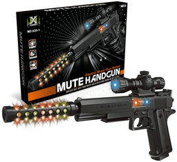 רובה משתיק קול שחור כולל אורות ומוזיקה