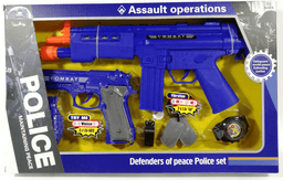 סט שוטר כולל רובה אקדח ואביזרים