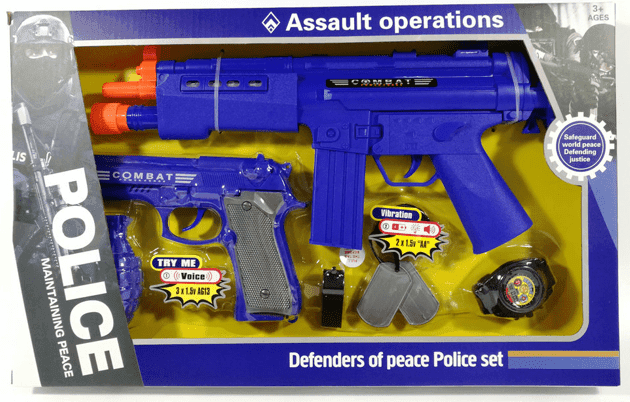 סט שוטר כולל רובה אקדח ואביזרים