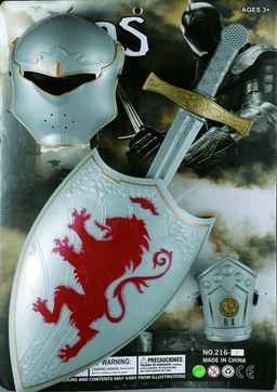 סט ויקינג אביר רובין הוד כולל חרב מסכה ומגן יד