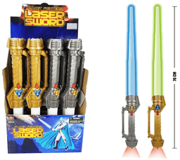 חרב חלל נפתח לגודל 76 ס"מ כולל אורות ומוזיקה כולל סוללות/