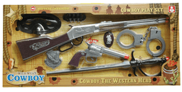 סט בוקרים שריף כולל רובה אקדח אזיקים חרב ומסכה