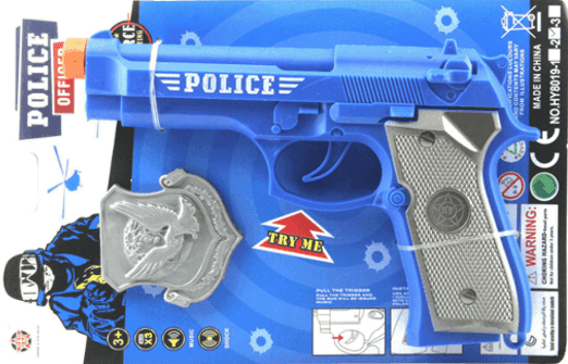 רובה ברטה כחול לשוטר כולל תג שוטר