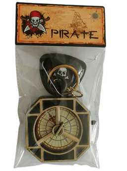 ערכת פיראט כוללת מצפן רטיעה לעין ועגיל