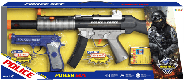 סט שוטר כולל רובה MP4 ואקדח ברטה כולל סוללות