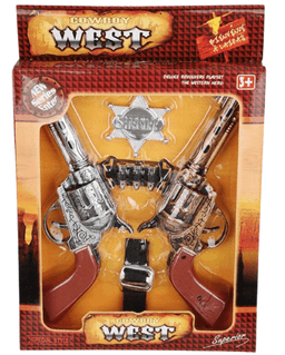 זוג אקדחים קטן במנשא בוקרים שריף