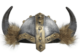 קסדת לוחם ויקינג מפוארת מחומר גומי רך