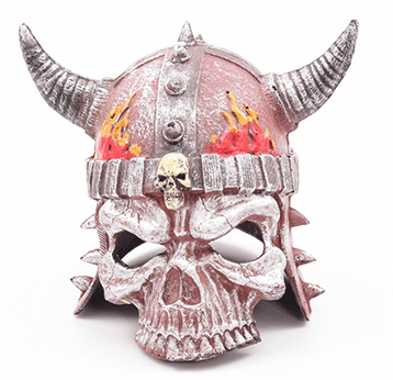 קסדת לוחם שלד מפוארת מחומר גומי רך