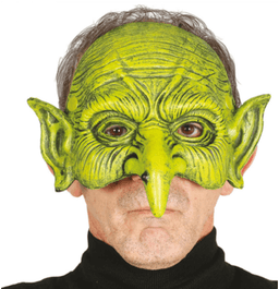 מסכת מכשפה טרול מפוארת מחומר גומי רך