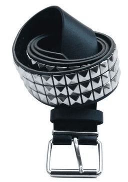 חגורה ניטים 3 שורות לפאנקיסט