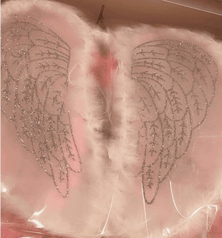 כנפיים מלאכית ורוד 60 ס"מ