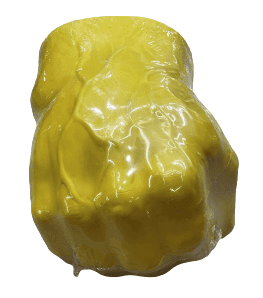 זוג כפפות אגרוף מחומר PU איכותי בצבע צהוב