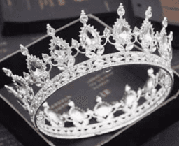 כתר נסיך מתכת מפואר