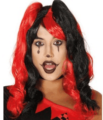 פאה הארלי שחור אדום