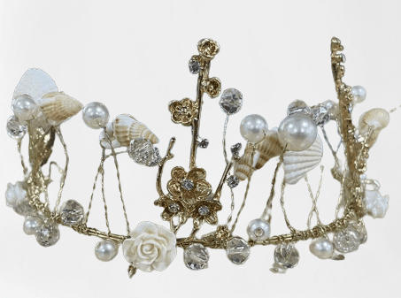 כתר צדפות מפואר לבת הים