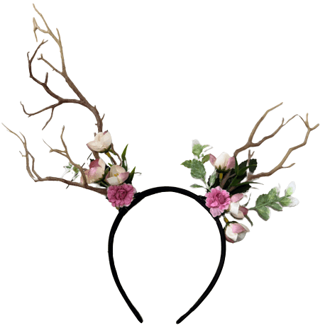 קשת ענפים עם פרחים לבמבי