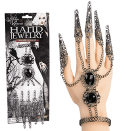 כפפת צמיד מתכת עם ציפורניים למכשף