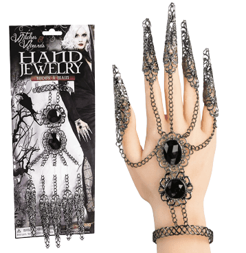 כפפת צמיד מתכת עם ציפורניים למכשף