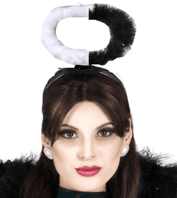 קשת הילה למלאך שחור לבן