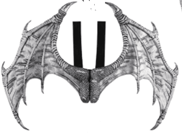 כנפיים דרקון כסף ענק מחומר PU איכותי