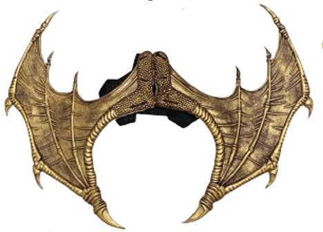 כנפיים דרקון זהב ענק מחומר PU איכותי