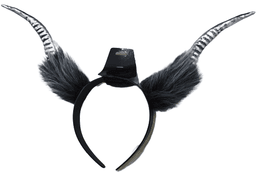 קשת קרניים כסף עם פרווה