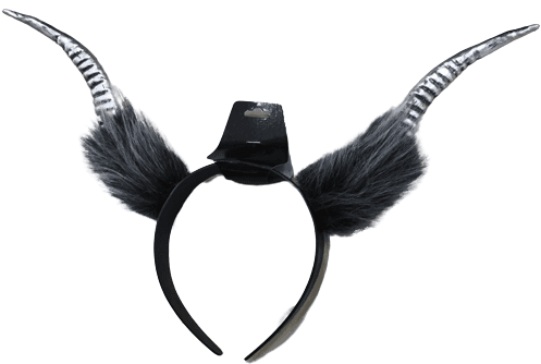 קשת קרניים כסף עם פרווה