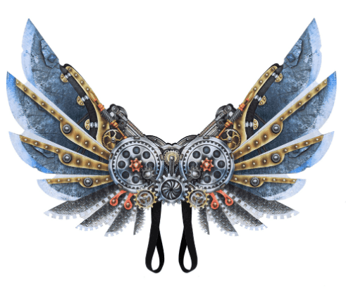 כנפיים נשר STEAMPUNK מפוארות