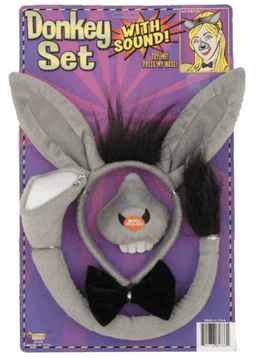 סט חמור 4 חלקים קשת זנב אף ופפיון