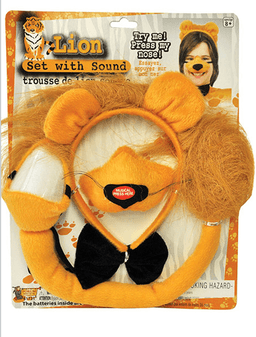 סט אריה 4 חלקים קשת זנב אף ופפיון