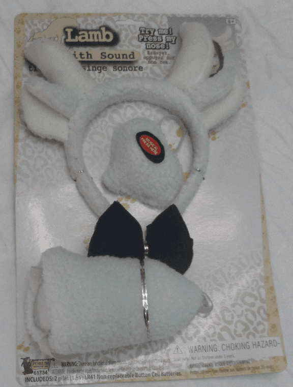 סט כבשה 4 חלקים קשת זנב אף ופפיון