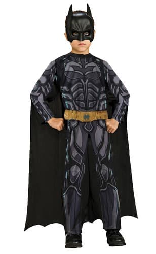 באטמן האביר האפל [מידה M גיל 6-8 שנים] כולל אוברול מודפס, חגורה, גלימה ומסכה