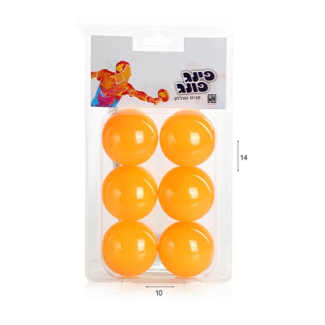 6 כדורי טניס שולחן