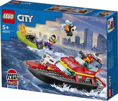 לגו סיטי - סירת חילוץ כיבוי אש 60373
