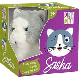 שאשא החתולה - הולכת, מייללת ומכשכשת בזנב 17 ס"מ